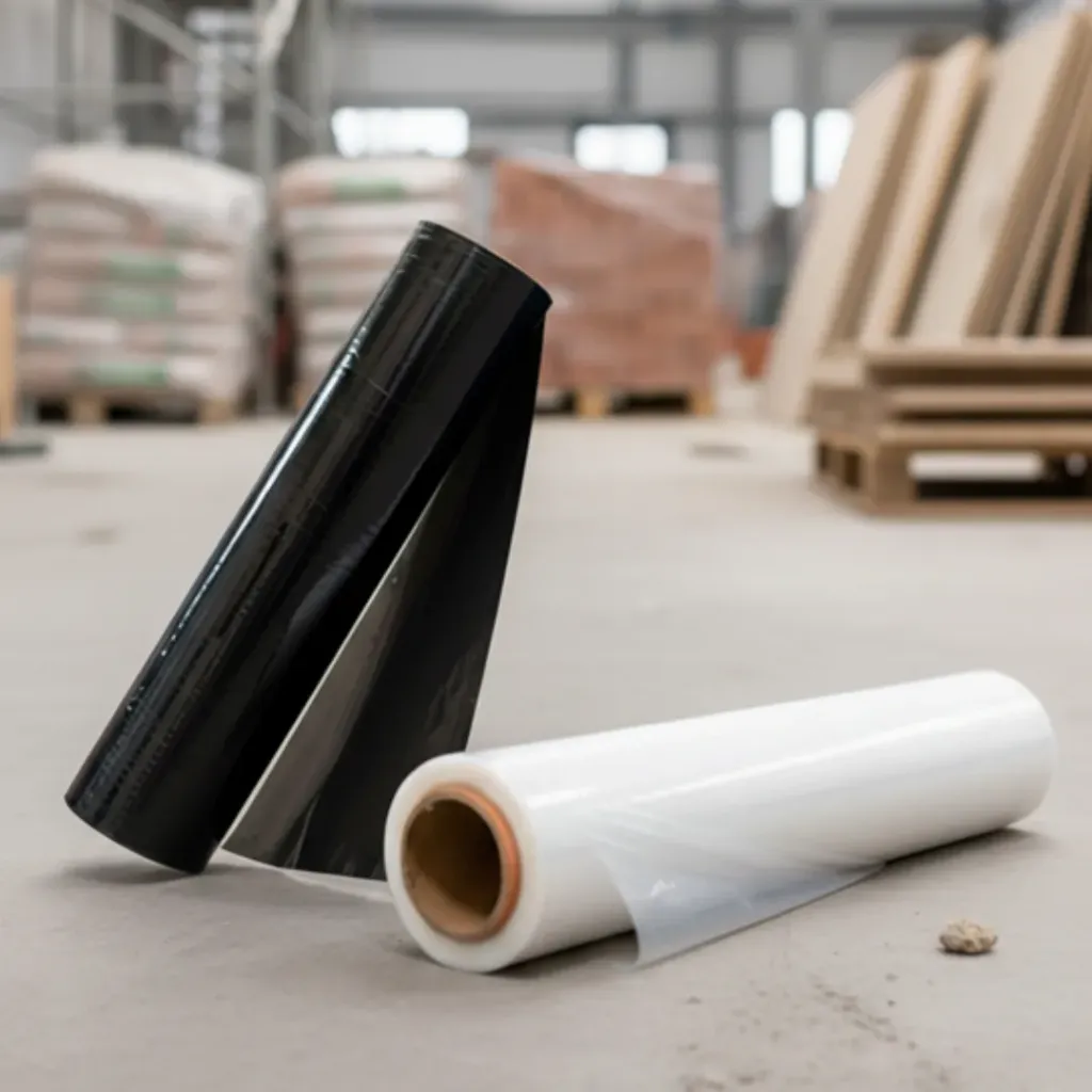 Rollo de Vinipel Negro y Transparente